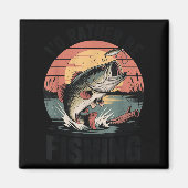 Youth I'd Rather Be Fishing-shirt Boy Largemouth B Magnet (Vorne)