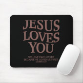 Youth Jesus Love You Christian God Good Boy Son Me Mousepad (Mit Mouse)