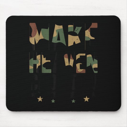 Youth Make Heaven Crowded Camouflage Jesus Camo Ch Mousepad (Vorne)