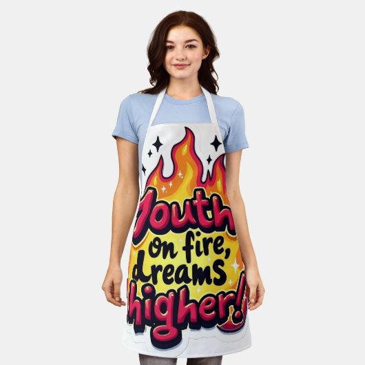 Youth motivational quote schürze (Getragen)