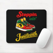 Youth Shoes Steppin in den 19. afrikanischen Ameri Mousepad (Mit Mouse)