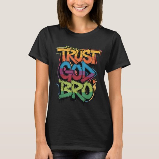 Youth Trust God Bro Funny Christian Boy Son Brothe T-Shirt (Vorderseite)