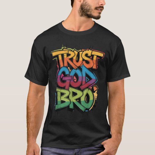 Youth Trust God Bro Funny Christian Boy Son Brothe T-Shirt (Vorderseite)