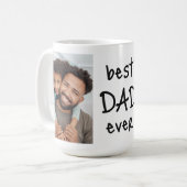 Youthful BEST VATER JE 2 Fotos Benutzerdefinierte  Kaffeetasse (Vorderseite Links)