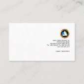 Youthful energisches buntes geometrisches visitenkarte (Rückseite)