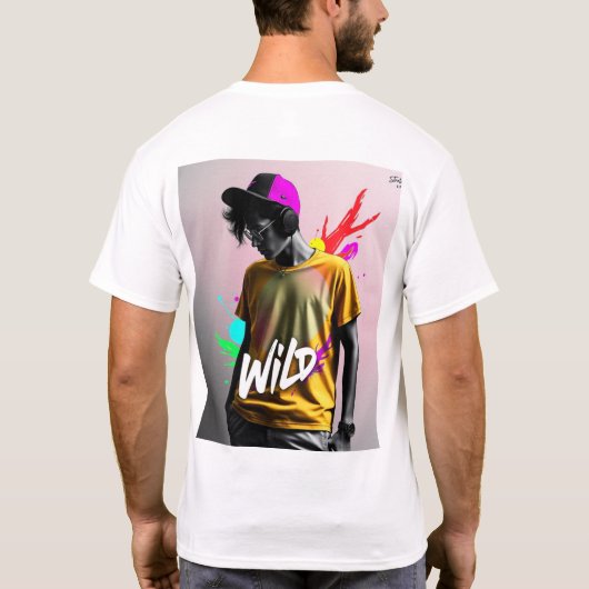 youthful, modern, and vibrant t-shirt design (Rückseite)