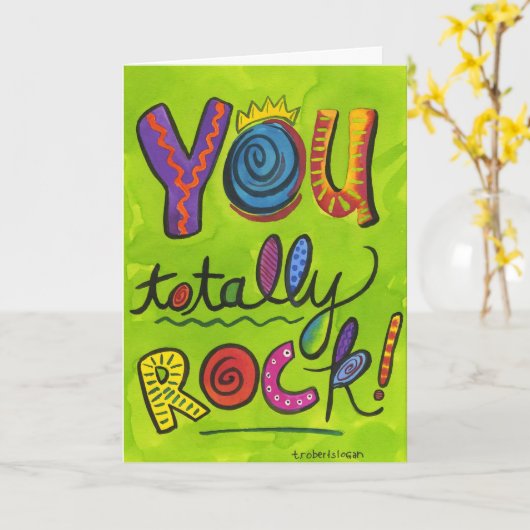 YouTotally Rock Karte (Gelbe Blume)