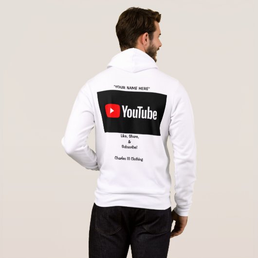 YouTube Advertising Hoodie (Schwarz voll)