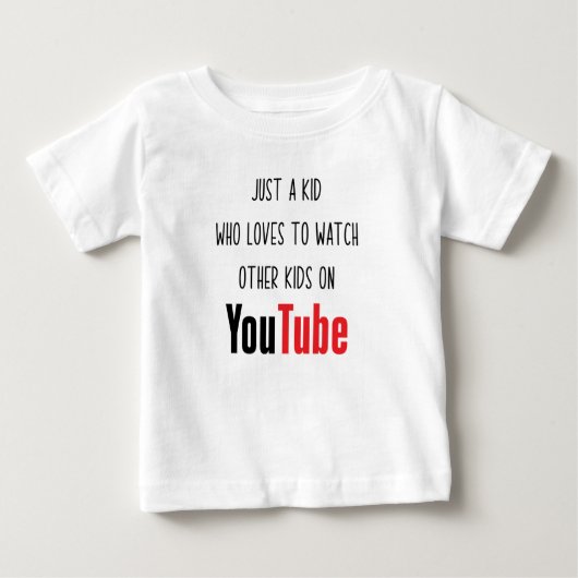 YouTube Baby T-shirt (Vorderseite)