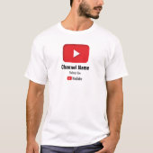 Youtube Benutzereigener Kanalname T-Shirt (Vorderseite)