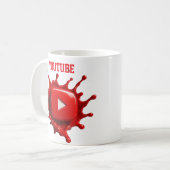 YouTube-Bild-Stil-Tasse Kaffeetasse (Vorderseite Links)