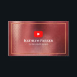 YOUTUBE Channel Advertisement QR Code GOLD Visitenkarte<br><div class="desc">YOUTUBE Channel Advertisement QR Code Scan GOLD Berufliche Visitenkarte. Dies ist ein vielseitiges Design für jeden, der YouTube-Business hat, wie beruflich, Berater, Social Media Einflussperson, Networking-Website-Designer, Innenarchitekten, Florist, Hochzeitsplaner, Marketing-Spezialist, Social Media, Unternehmer, kleine Unternehmen, Kleidung, Mode-Designer, Koch, Bäckerei und mehr. Alle Texte sind so vorbereitet, dass Sie sie einfach und...</div>