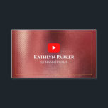 YOUTUBE Channel Advertisement QR Code GOLD Visitenkarte<br><div class="desc">YOUTUBE Channel Advertisement QR Code Scan GOLD Berufliche Visitenkarte. Dies ist ein vielseitiges Design für jeden, der YouTube-Business hat, wie beruflich, Berater, Social Media Einflussperson, Networking-Website-Designer, Innenarchitekten, Florist, Hochzeitsplaner, Marketing-Spezialist, Social Media, Unternehmer, kleine Unternehmen, Kleidung, Mode-Designer, Koch, Bäckerei und mehr. Alle Texte sind so vorbereitet, dass Sie sie einfach und...</div>