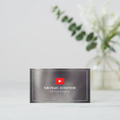 YOUTUBE Channel Advertisement QR Code GOLD Visitenkarte (Stehend Vorderseite)