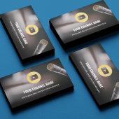 Youtube Channel Chic Foto Gold Business Card Visitenkarte