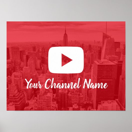 Youtube Channel Custom Foto Youtuber Poster (Vorne)