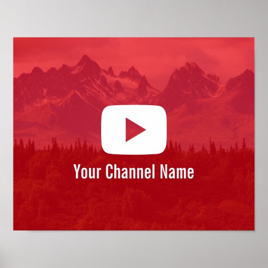 Youtube Channel Custom Fotografy Youtuber Poster (Vorne)