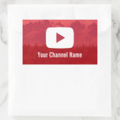 Youtube Channel Custom Fotografy Youtuber Rechteckiger Aufkleber (Tasche)