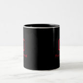 Youtube Channel Name Custom Black Zweifarbige Tasse (Mittel)