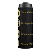 YOUTUBE CHANNEL SOCIAL MEDIA IST VLOGGER DUNK MODE THERMOSBECHER (Vorderseite)