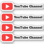 Youtube Channel Sticker Custom Youtube Channel (Vorderseite)