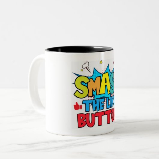 Youtube Channel Vlogger Jugend Kaffee Tasse (Vorderseite Links)