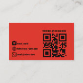 Youtube Channel Werbeaktion Business Card Visitenkarte (Rückseite)