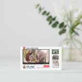 Youtube Channel Werbeaktion Business Card Visitenkarte (Stehend Vorderseite)