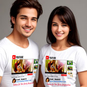 YouTube Channel-Werbung Business Card T - Shirt