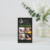 YouTube Clover Influencer Vlogger Creator QR Code Visitenkarte (Stehend Vorderseite)