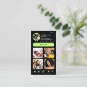 YouTube Influencer Visitenkarte (Stehend Vorderseite)