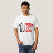 YouTube-Inspired Logo Design – Graphic Tee for Cre (Vorne ganz)
