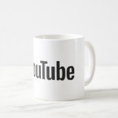 YouTube Logo Classic Kaffeetasse (VorderseiteRechts)