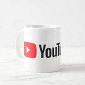 YouTube Logo Classic Kaffeetasse (Vorderseite Links)