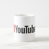 YouTube Logo Classic Kaffeetasse (Mittel)