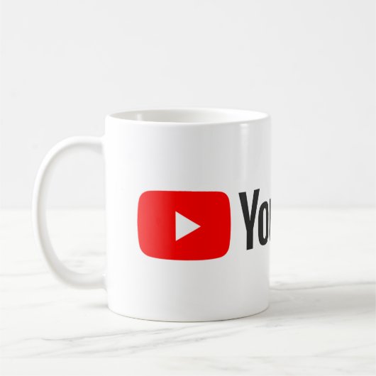 YouTube Logo Classic Kaffeetasse (Links)