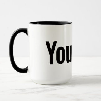 YouTube Logo Style Personalized Coffee Mug Tasse