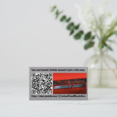 Youtube QR Code Business Card Visitenkarte (Stehend Vorderseite)