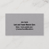 Youtube QR Code Business Card Visitenkarte (Rückseite)