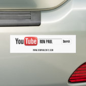 YouTube Ron Paul Autoaufkleber (Auf Auto)