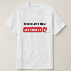 YouTube Subcribe man T - Shirt. T-Shirt