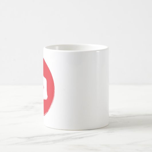 YouTube-Symbol Kaffeetasse (Mittel)