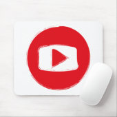 YouTube-Symbol Mousepad (Mit Mouse)