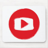 YouTube-Symbol Mousepad (Vorne)
