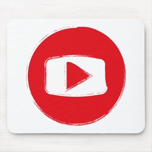 YouTube-Symbol Mousepad (Vorne)