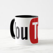 YouTube-Symbol-Tasse Tasse (Vorderseite Links)