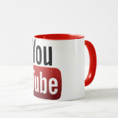 YouTube-Tasse Tasse (VorderseiteRechts)