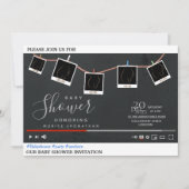 Youtube Thema Babydusche Einladung (Vorderseite)