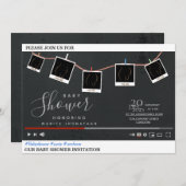 Youtube Thema Babydusche Einladung (Vorne/Hinten)