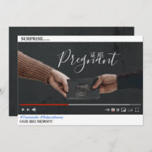 YouTube Thema Schwangerschaft Ankündigung Karte